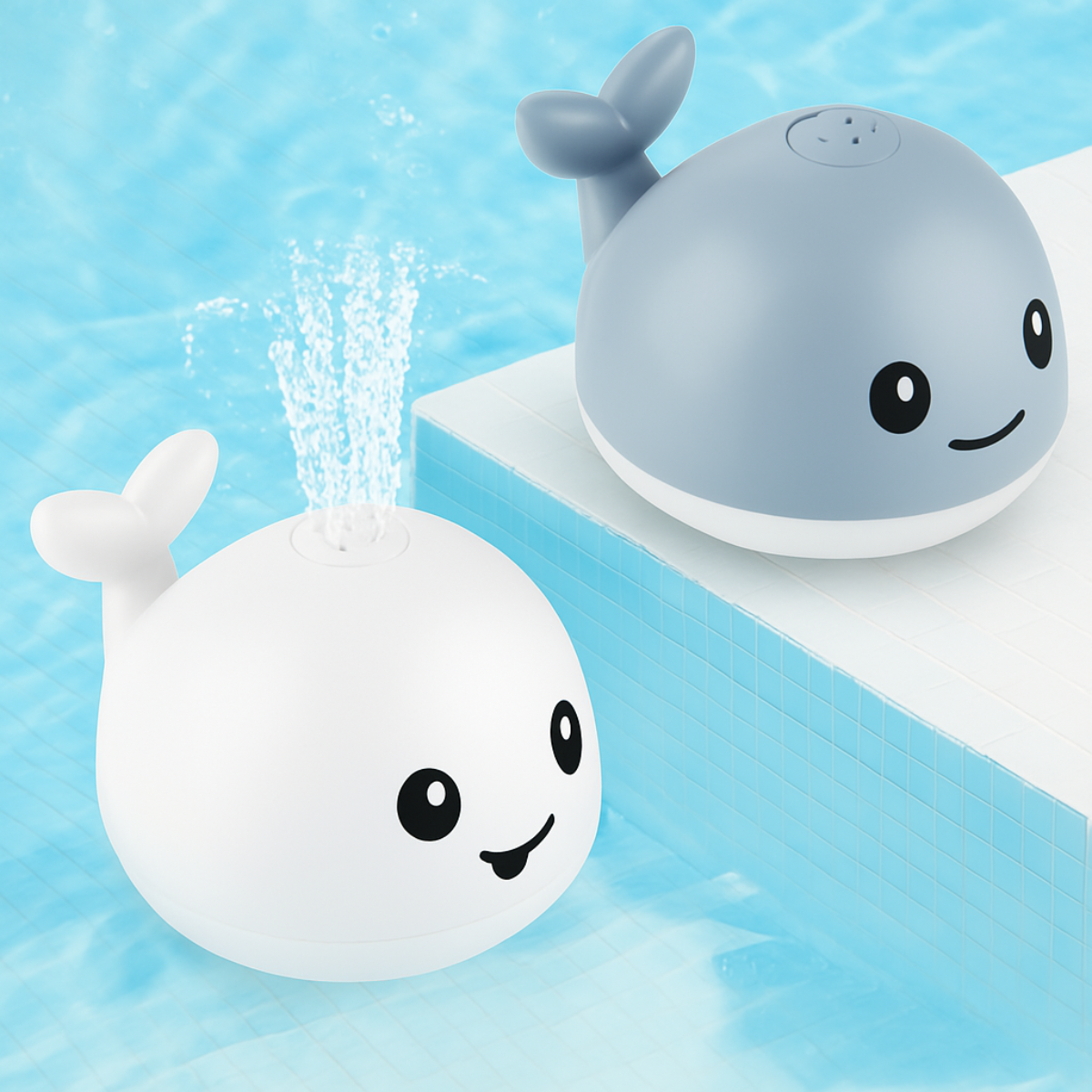 WHALE SPRAY WATER BATH TOY