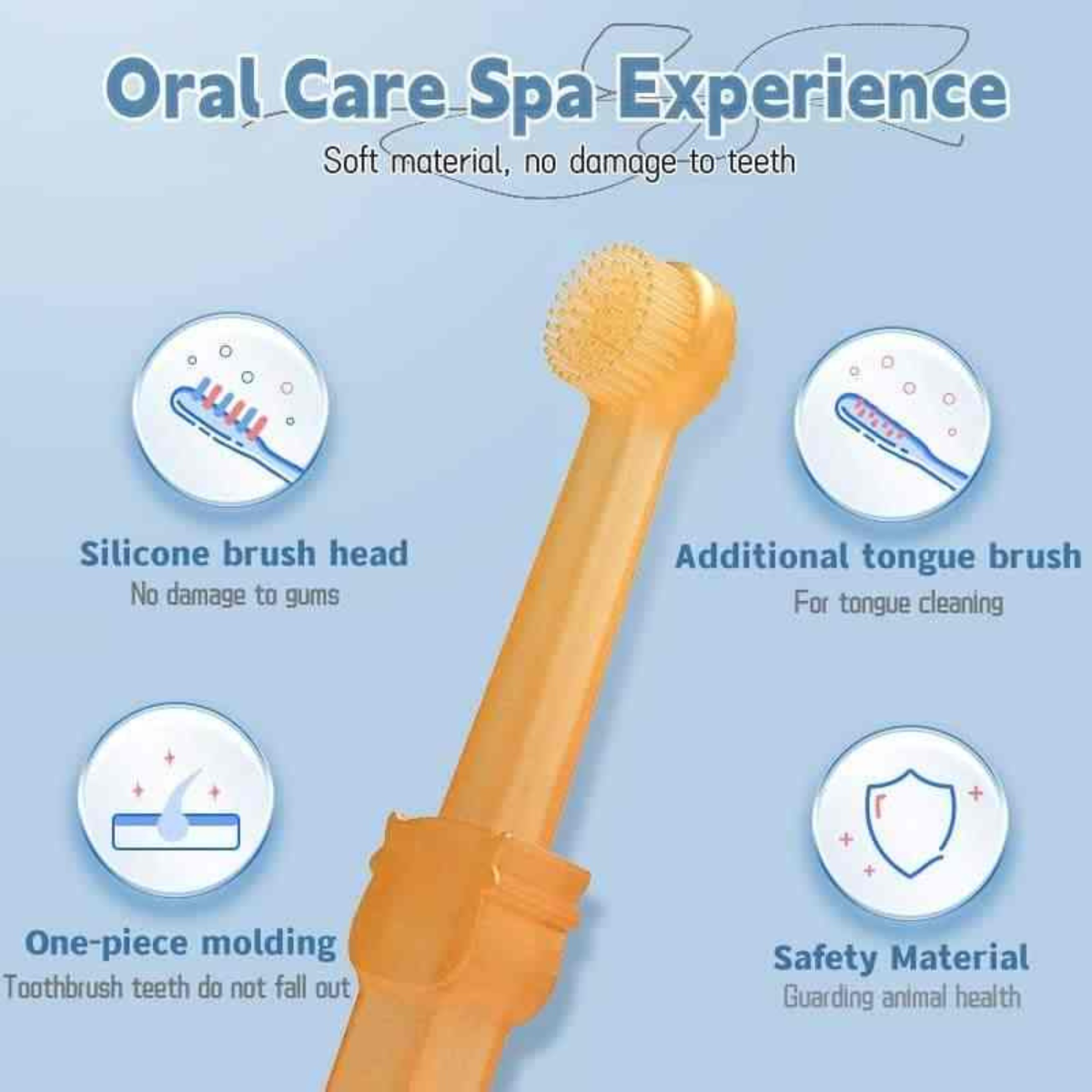 SILICONE PET TOOTHBRUSH