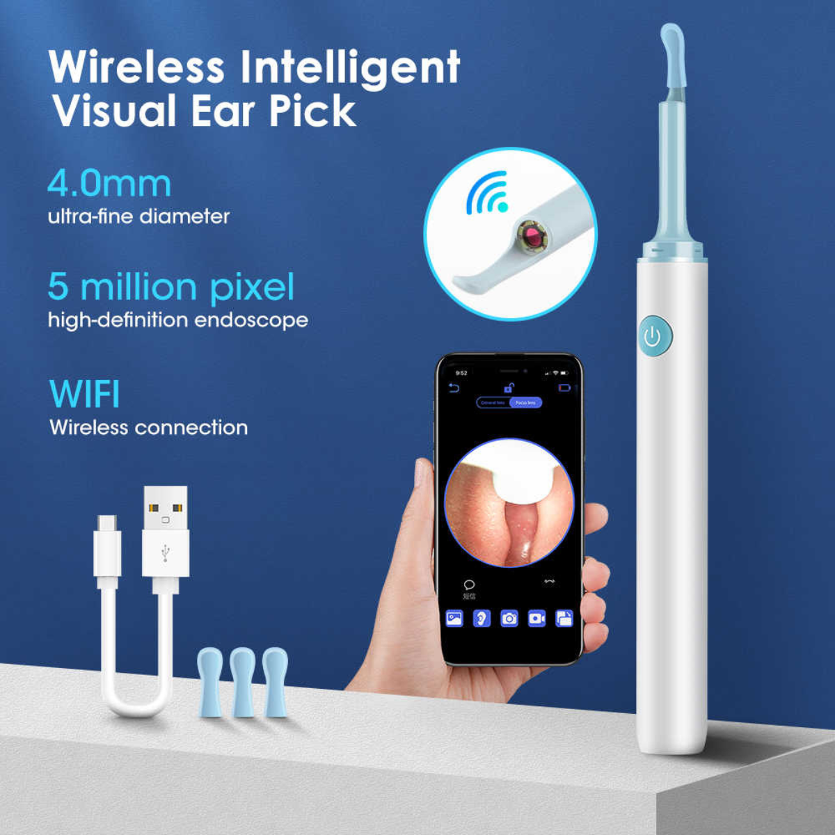 WIRELESS VISUAL EAR WAX REMOVER