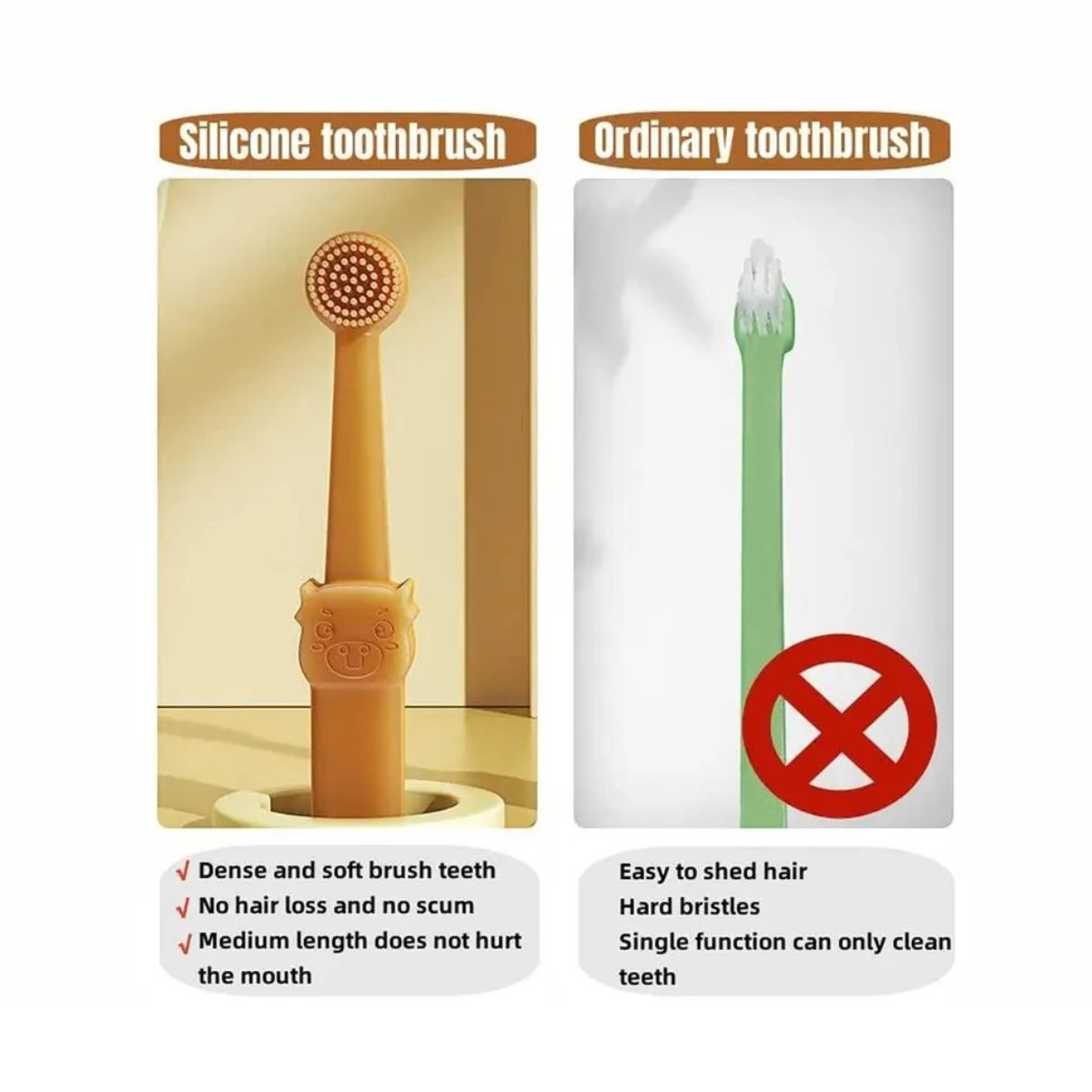 SILICONE PET TOOTHBRUSH