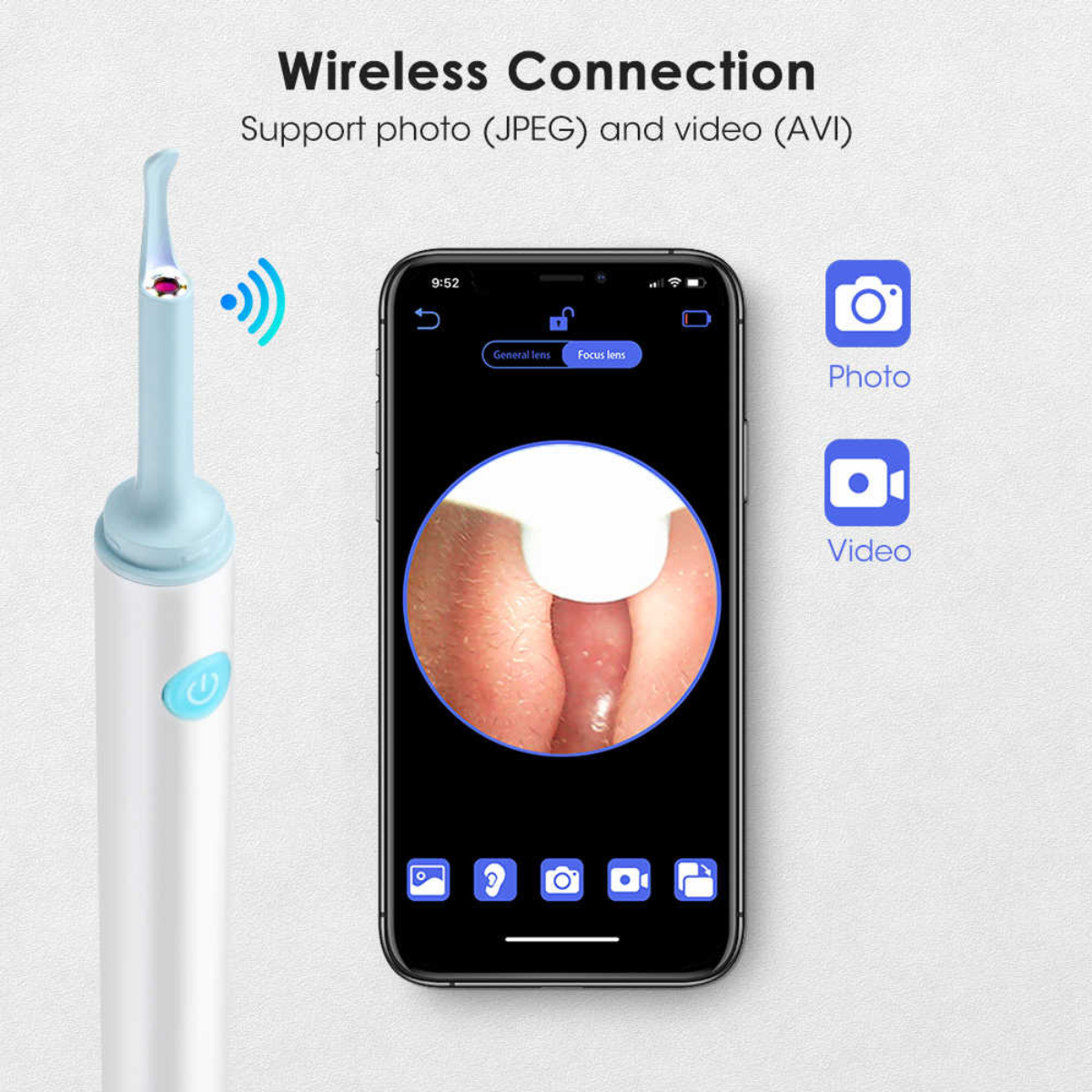 WIRELESS VISUAL EAR WAX REMOVER