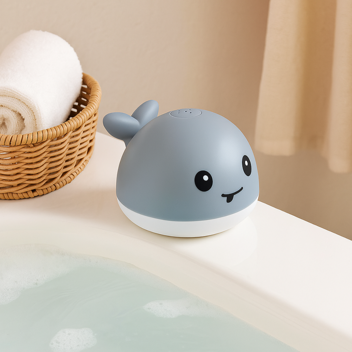 WHALE SPRAY WATER BATH TOY