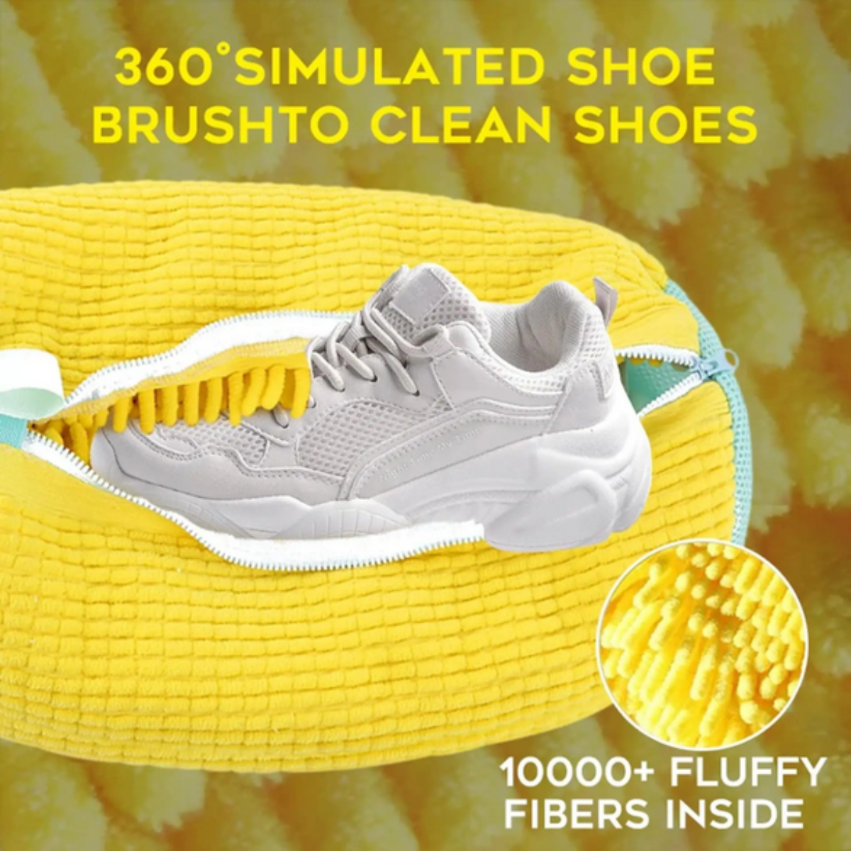 REUSABLE ZIPPER SHOE LAUNDRY BAG