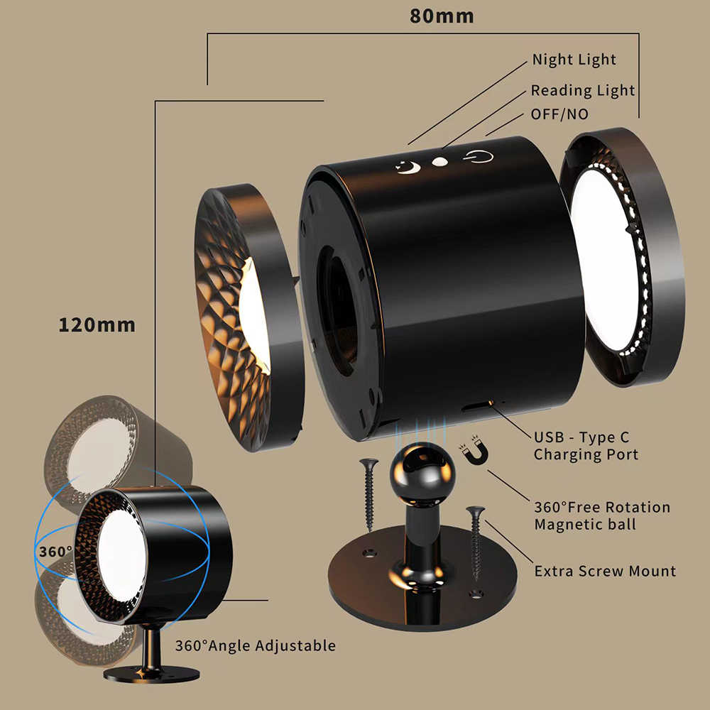 WALL MOUNTED NIGHT LIGHT LAMP
