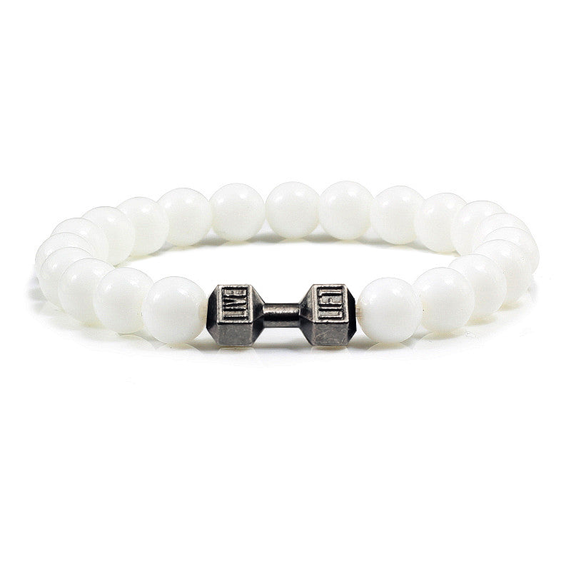 VOLCANIC STONE DUMBBELL BRACELET