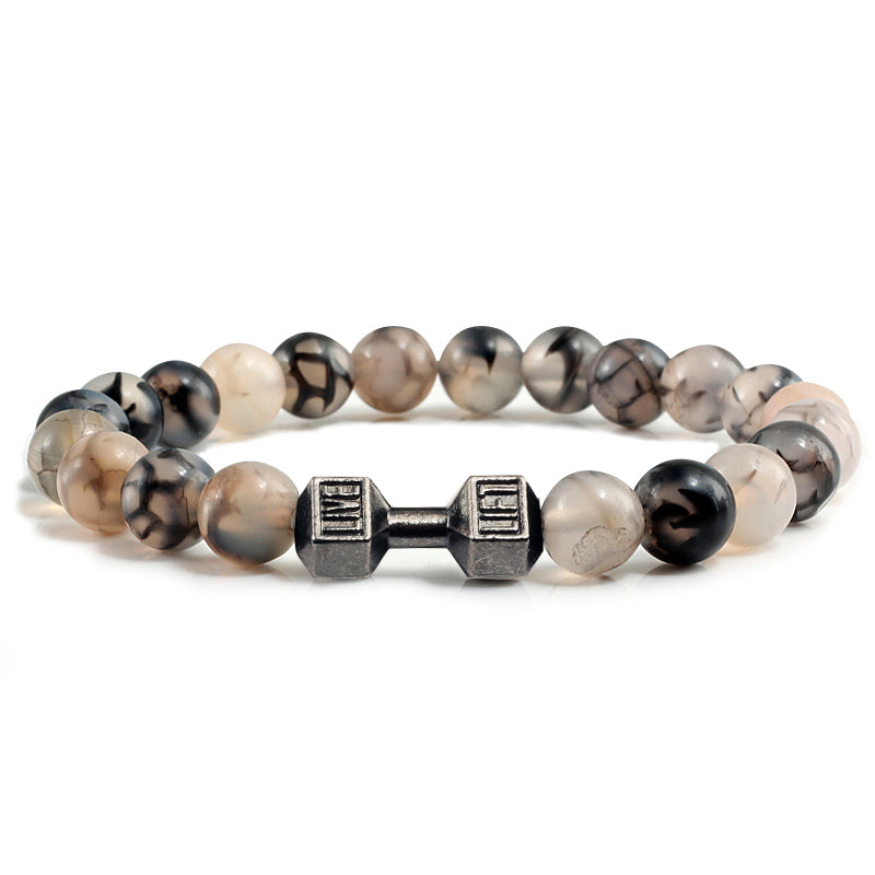 VOLCANIC STONE DUMBBELL BRACELET