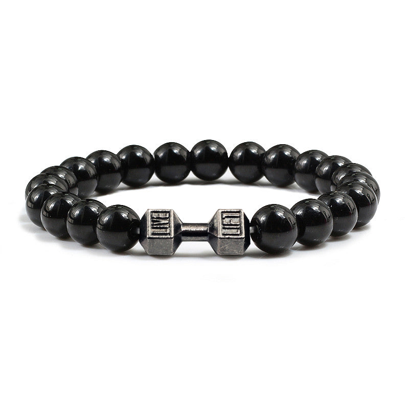 VOLCANIC STONE DUMBBELL BRACELET