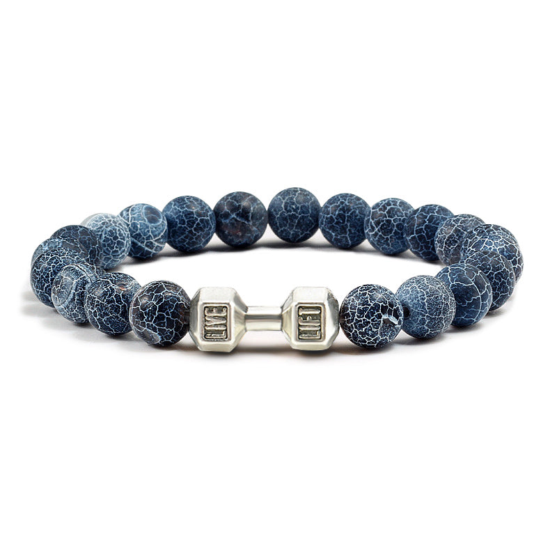 VOLCANIC STONE DUMBBELL BRACELET