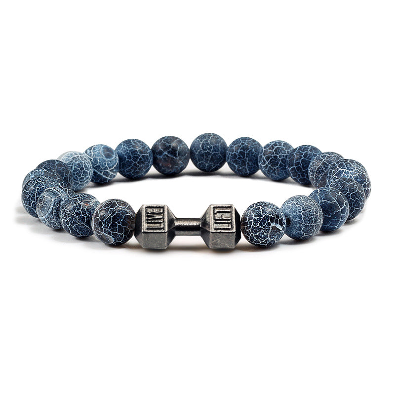 VOLCANIC STONE DUMBBELL BRACELET