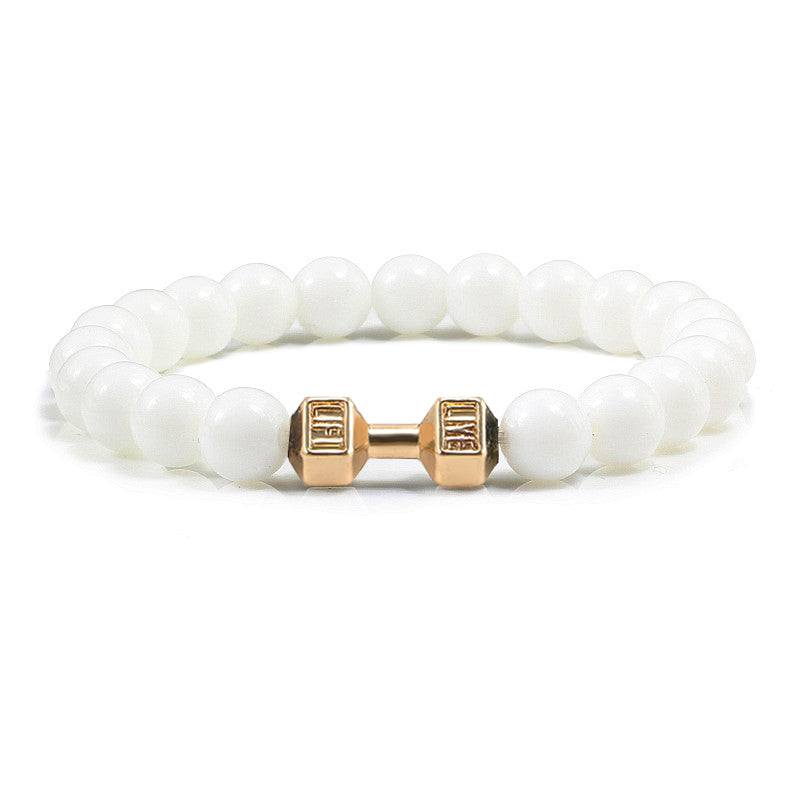 VOLCANIC STONE DUMBBELL BRACELET