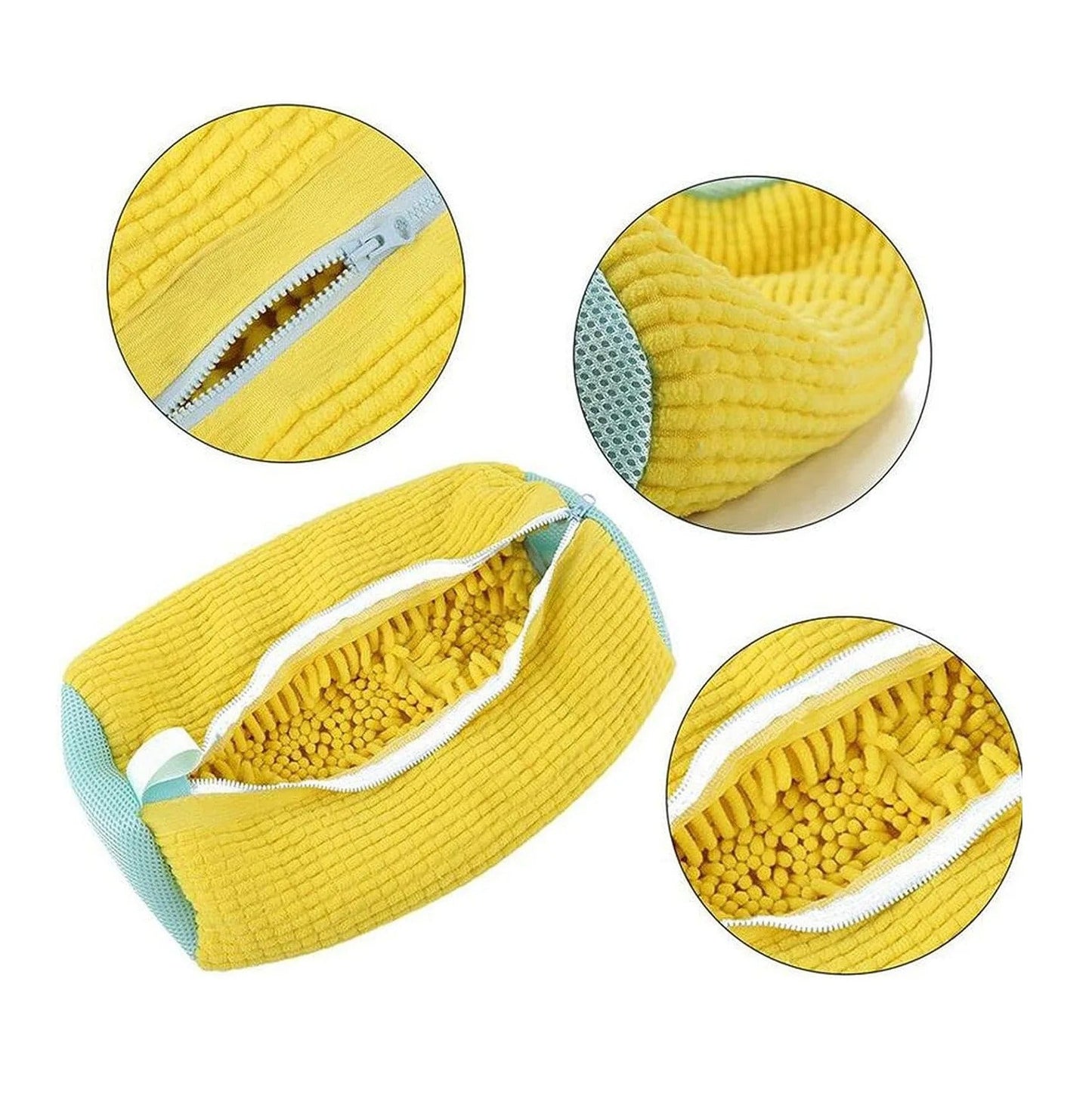 REUSABLE ZIPPER SHOE LAUNDRY BAG