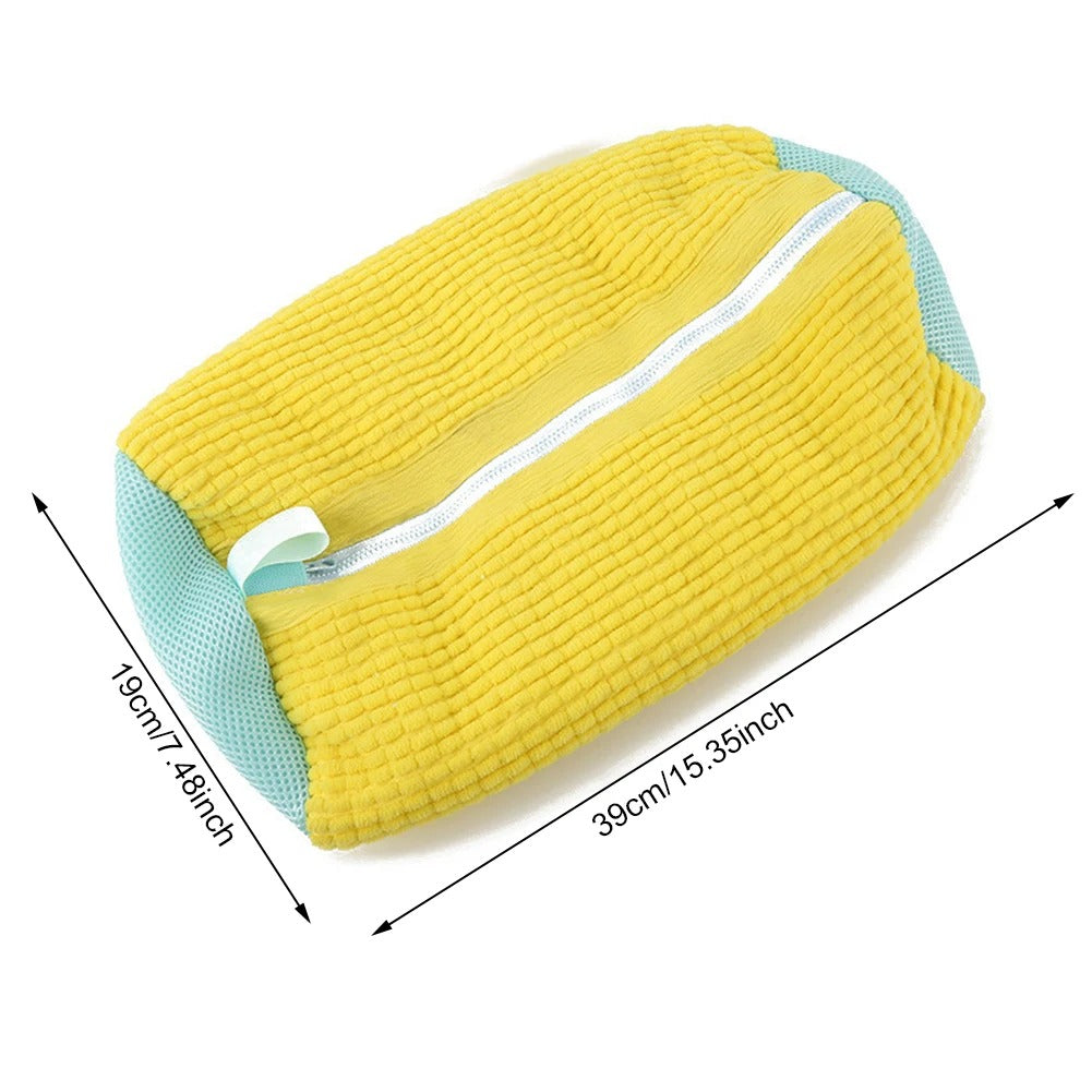 REUSABLE ZIPPER SHOE LAUNDRY BAG