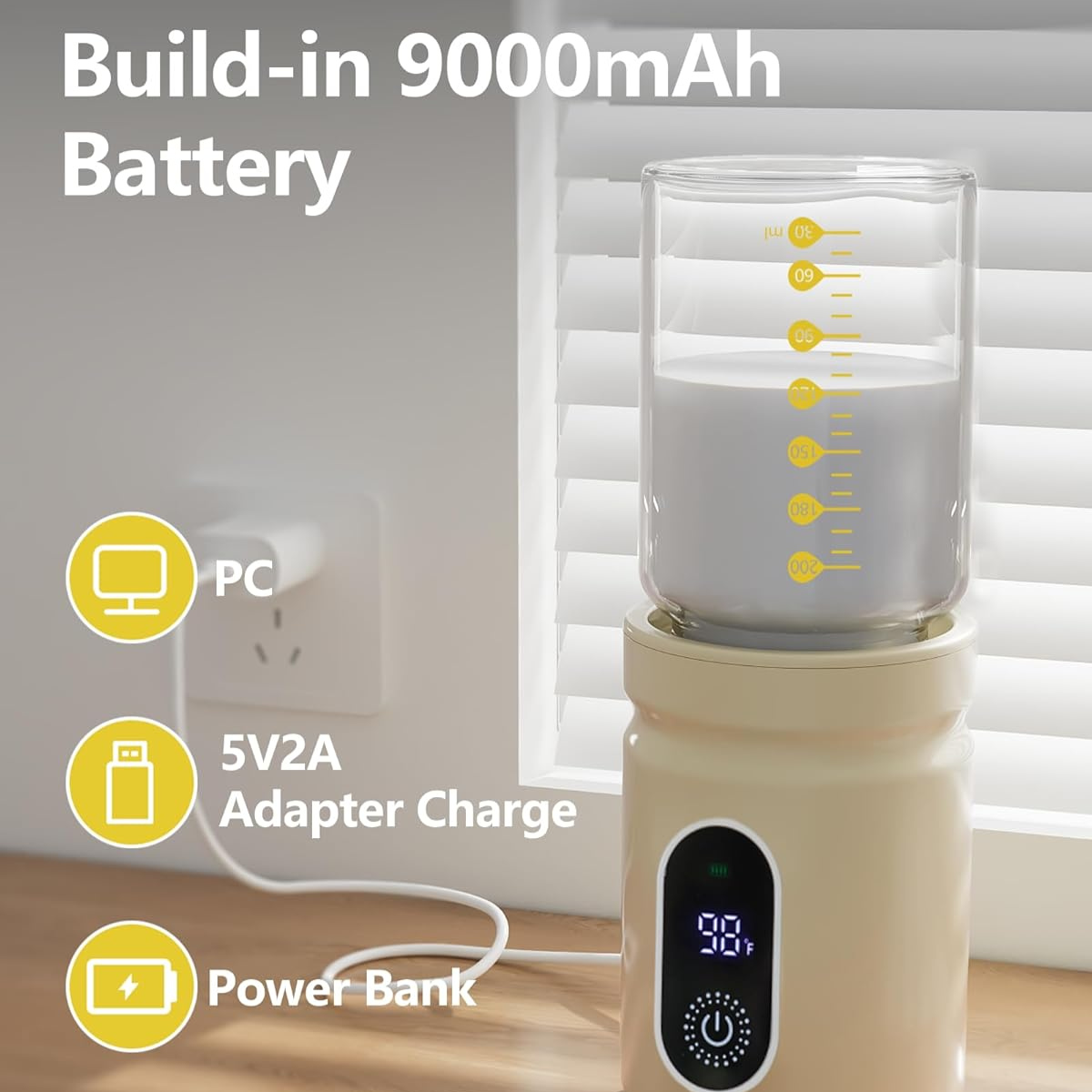 WIRELSS PORTABLE BABY MILK HEATER