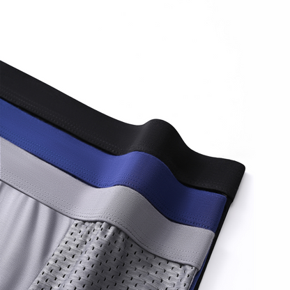 4PCs BREATHABLE MEN'S BOXER BRIEFS
