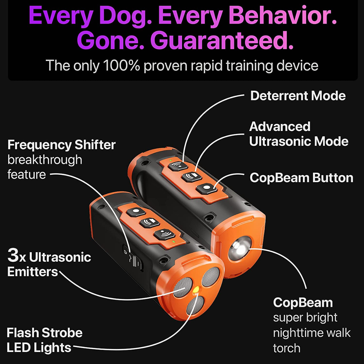 ULTRASONIC DOG BARK REPELLANT