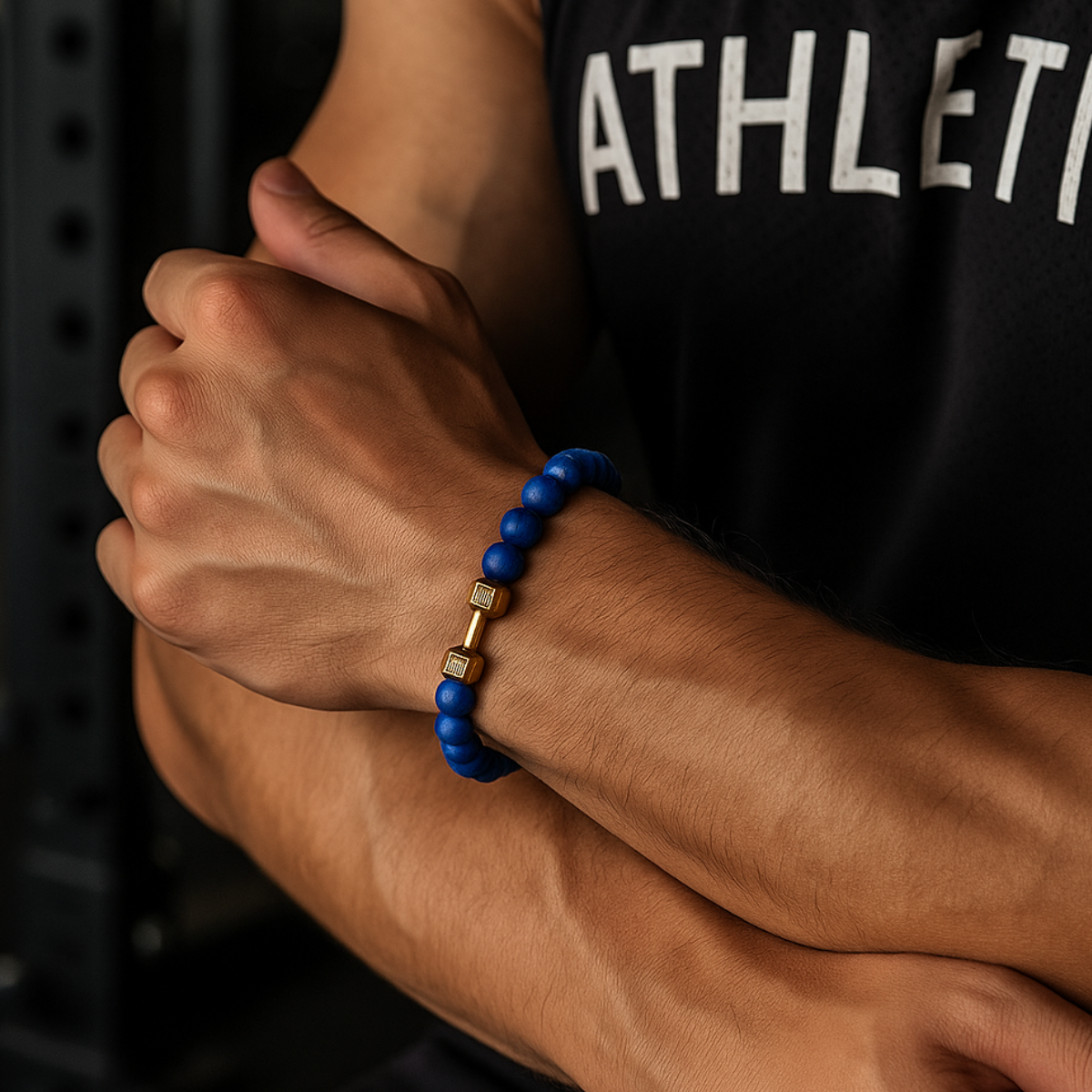 VOLCANIC STONE DUMBBELL BRACELET