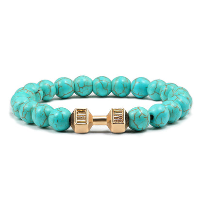 VOLCANIC STONE DUMBBELL BRACELET