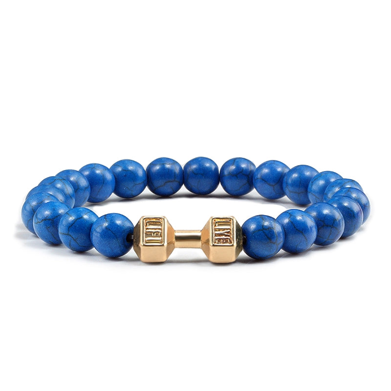 VOLCANIC STONE DUMBBELL BRACELET