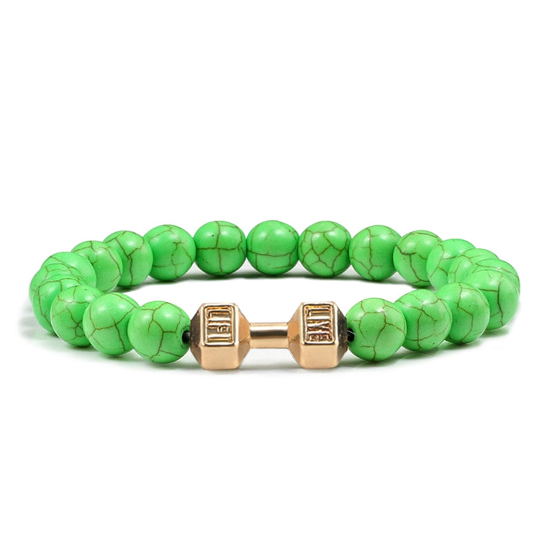VOLCANIC STONE DUMBBELL BRACELET