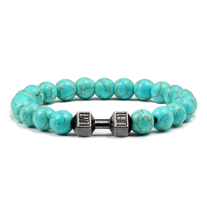 VOLCANIC STONE DUMBBELL BRACELET