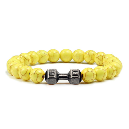 VOLCANIC STONE DUMBBELL BRACELET