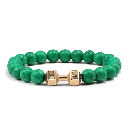 VOLCANIC STONE DUMBBELL BRACELET