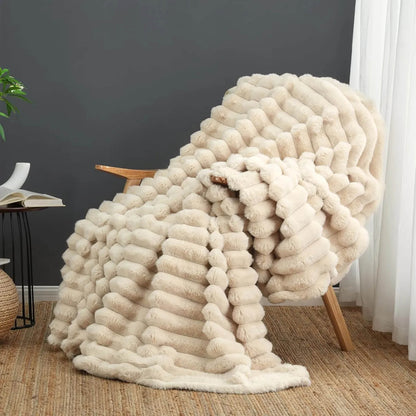 FUZZY FLANNEL THROW BLANKET