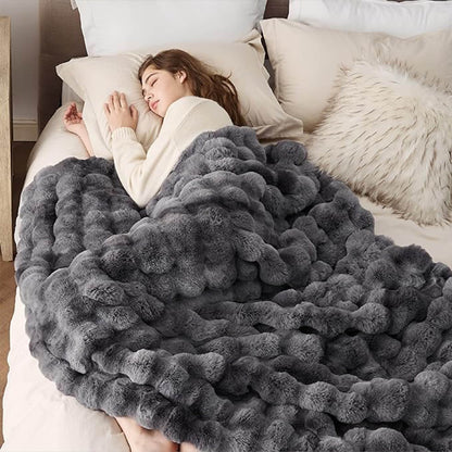 FUZZY FLANNEL THROW BLANKET